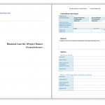 Prince 2 Business Case Template MS word