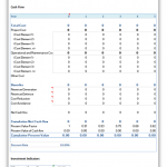 Investment Appraisal Calculator XLSX spreadsheet. Used to Calculate Net Presnet Value (NPV), Internal Rate of Return (IRR) and Return on Investment (ROI)